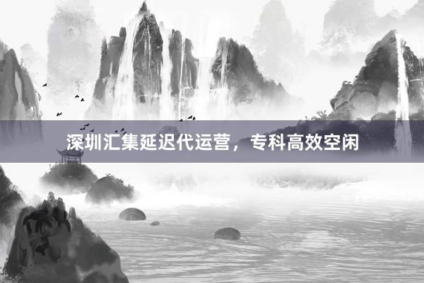深圳汇集延迟代运营，专科高效空闲