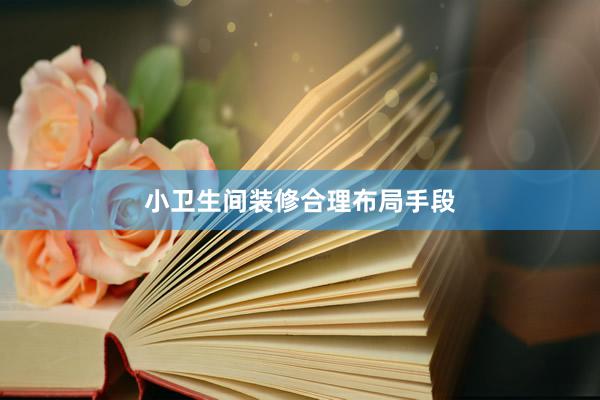 小卫生间装修合理布局手段